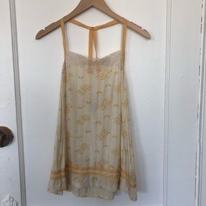 Ecote white and yellow tank top